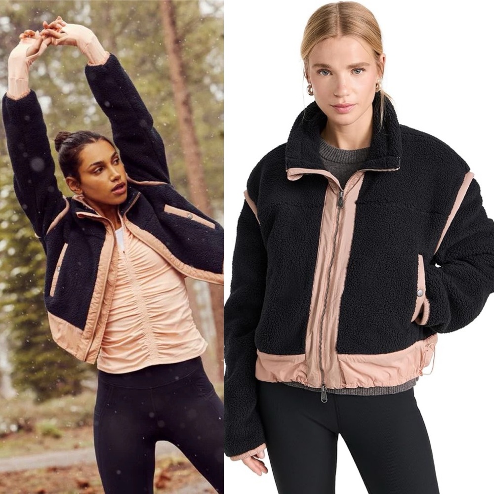 New Free People Courtside Fleece Jacket